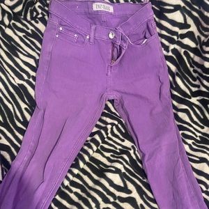 purple jeans
